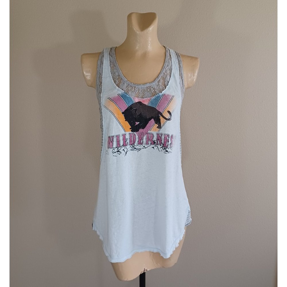 We the Free People Wilderness Lace Tank M Rare nordstrom